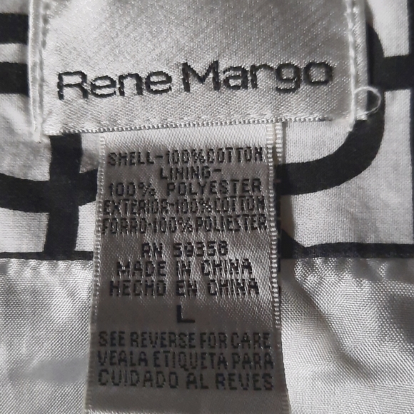 Black and white flared skirt. - Picture 3 of 8